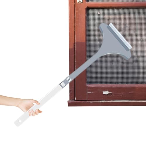 Yidueace Nettoyeur De Maillage - Outil de Lavage Double Face | Brosse Nettoyante Accrochable pour Écran Maillé avec Manche Long Détachable,pour Verre Mur Plafond Porte Miroir Humide Sec Maison