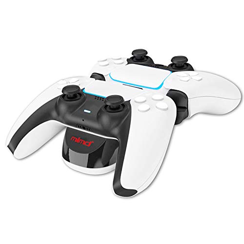 Dual-Ladestation, Controller-Ladestation halten kompatibel mit Ersatz für PS5 PlayStation 5 Dual Sense Controller Twin Slot Cover