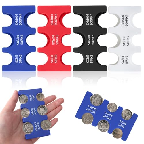 Set de 4 organizadores para monedas de yen japonés miniatura 1