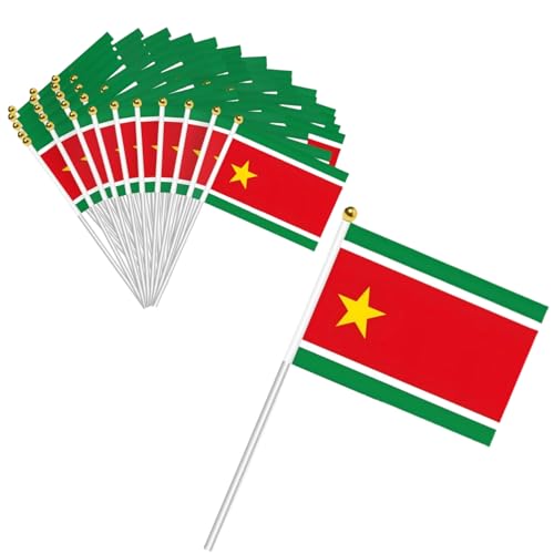50pcs Drapeau Guadeloupe Petit Indépendant 14x21cm Drapeaux Guadeloupéen Indépendantist Mini Célébration Coupe du Monde Parade Supplies Match Cheer Waving Garden Party Decoration