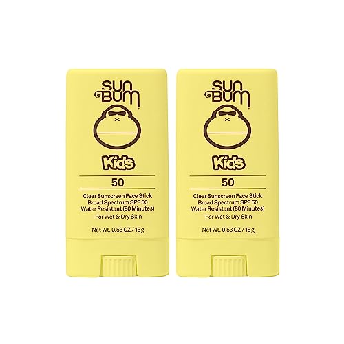 Sun Bum Kids SPF 50 Clear Sunscreen Face Stick | Wet or Dry Appli...