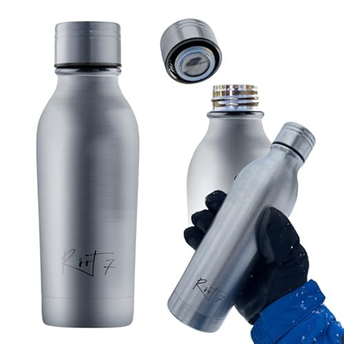 Root7 - Thermosflasche 350ml, Thermo Trinkflasche Just Steel – Ansicht 1