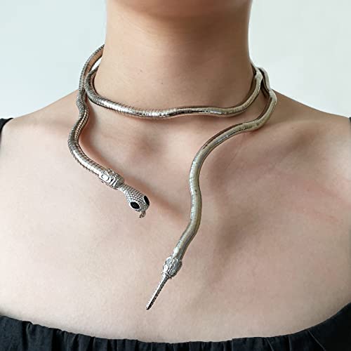 Bendable Snake Necklace & Bracelet - Flexible Adjustable Snake Choker for Women - Halloween Gifts2
