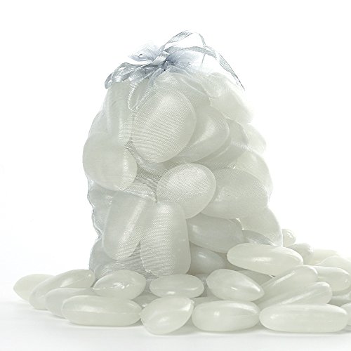 Image of Shiny Stone Glow in the Dark Pebbles, Blue Green, 3-4cm | 400g /14.1oz