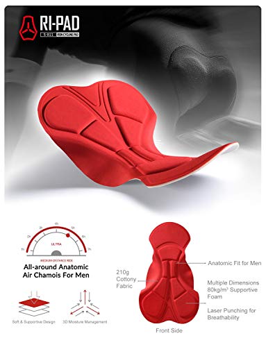 Rion Cycling Shorts For Men Mountain Bike Shorts Cycling Bibs Tights 4D Padded Bike Shorts For Men Breathable High Stretchy #TOP5