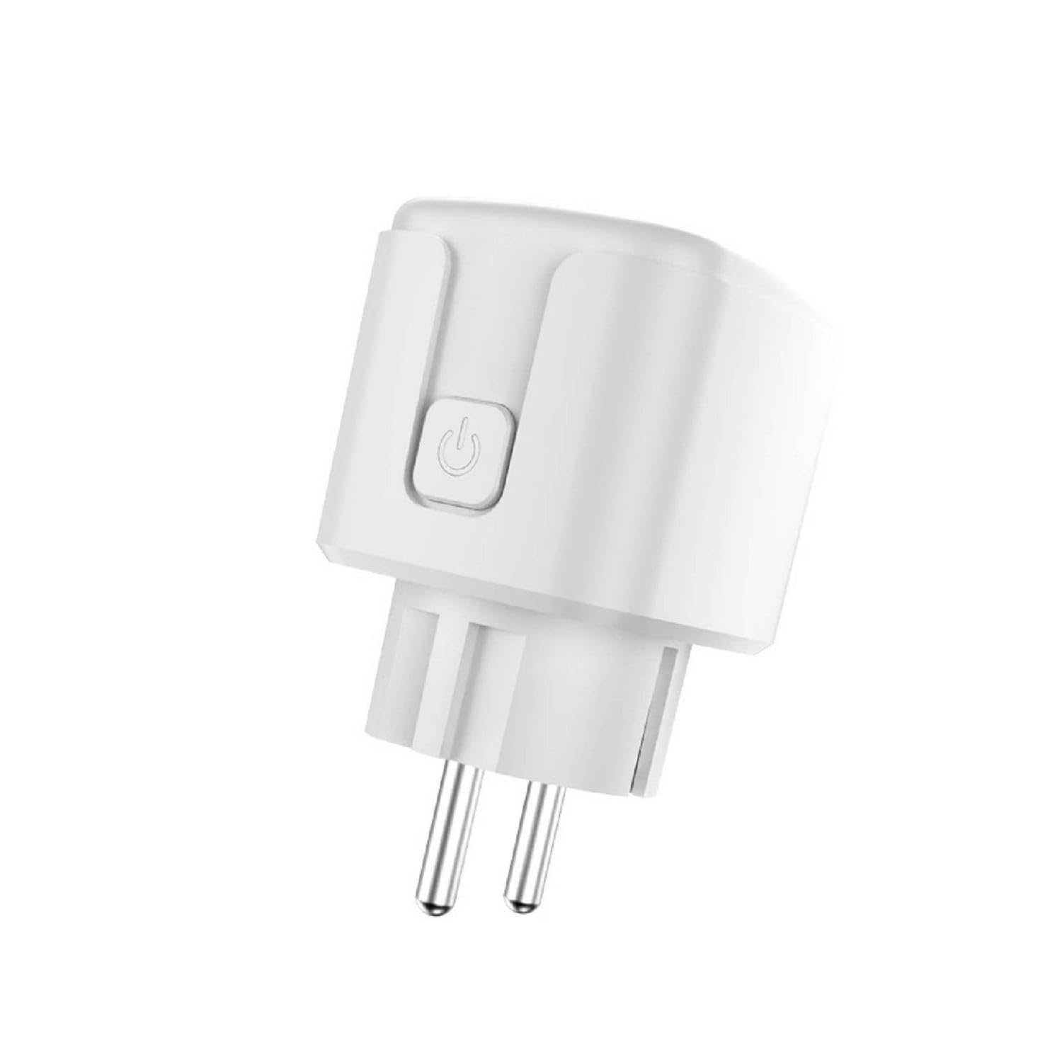 Compact Smart Plug with Power Monitoring Glossy WiFi Plug with Push Button Distant Control Smart Socket for Homeowners, Home Automation, 16A Metering-image-47