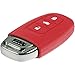 Produktbild PhoneNatic Silikon Schlüssel Hülle kompatibel mit der Audi A4L 3-Tasten Fernbedienung in rot Funkschlüssel 3-Key