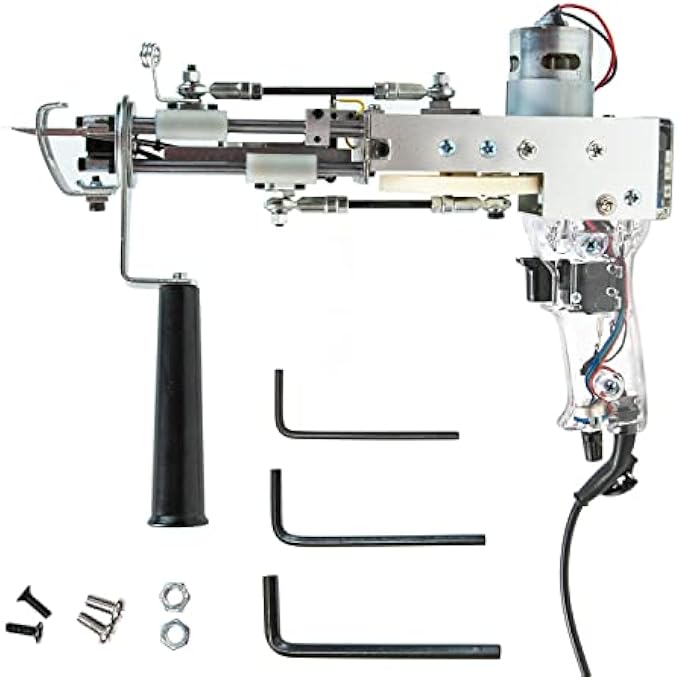 2023 New Tufting Gun AK-1 with Cut Pile or Loop Pile Rug Carpet Making Machine Transparent