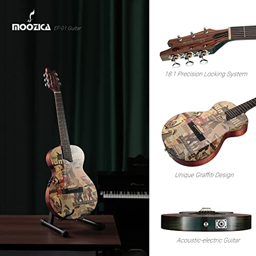 MOOZICA Guitare électrique de 91,4 cm – Acoustique – Guitare électrique professionnelle – Cajor – Guitare maître… - Les Beatles, Paul McCartney, John Lennon, RIngo Starr, George Harrison MOOZICA Guitare électrique de 91,4 cm - Acoustique - Guitare électrique professionnelle - Cajor - Guitare maître… – Image 7