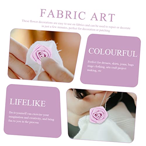 Fleurs ruban polyester pour projets créatifs artisanaux et accessoires de mode - 8