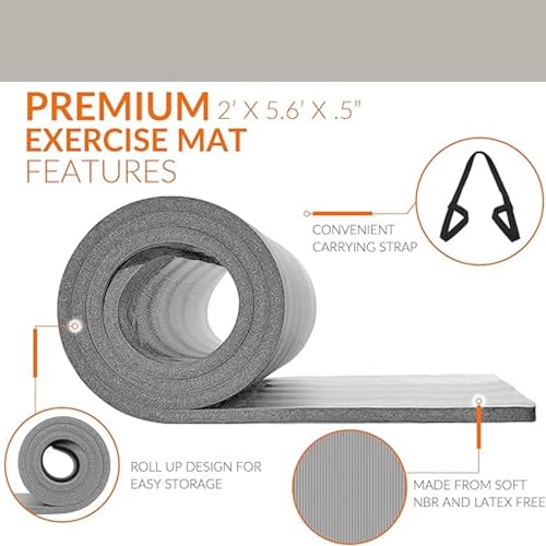 Image of Foam Roller 33 cm & Yoga Mat Combo | Deep Tissue Massage for Muscle Pain Relief + 4mm EVA Anti-Slip Yoga Mat with Strap for Gym, Workout & Home