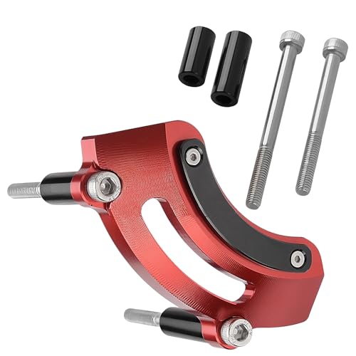 CMD 左クランクケースガード オートバイエンジンプロテクターカバー 適用車種モンキー125(JB03/JB05) ダックス125(JB04) グロム(JC92) CT125(JA65) スーパーカブC125(JA58/JA71)等に対応レッド)