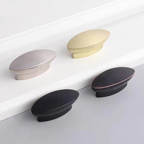 Miniatura 5 de Manija ovalada para puerta de gabinete, manija de puerta de aleación de zinc, manija de puerta y cajón de armario, manija de armario y accesorios de