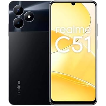 Smartphone Realme C51 Dual Sim LTE 6,74" 4 GB/128 GB de carbono preto