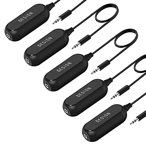 BESIGN Ground Loop Noise Isolator - Buzzing Noise Filter for Car Audio and Home Stereo, 5-Pack with 3.5mm Cable