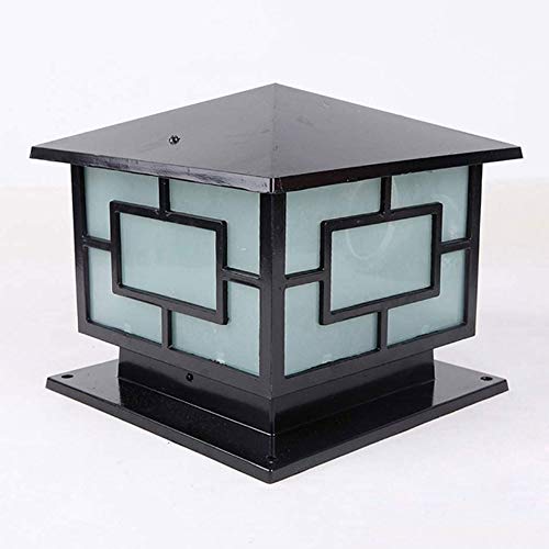 Faro de columna LED anticorrosión de aluminio fundido con protección IP65 e iluminación E27