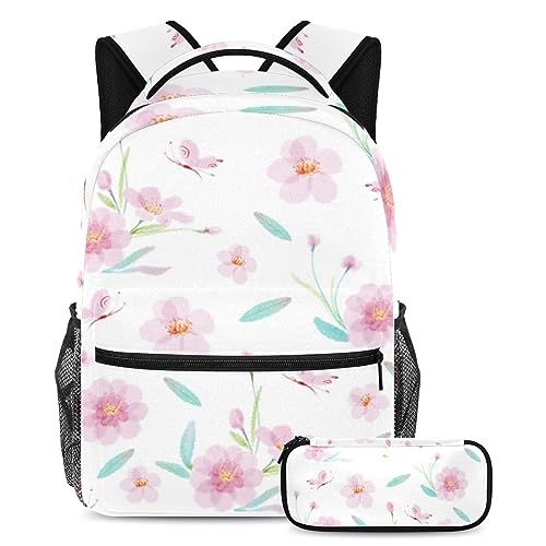 Sac à dos aquarelle trousse intégrée pour ranger grands cahiers sans l'abîmer