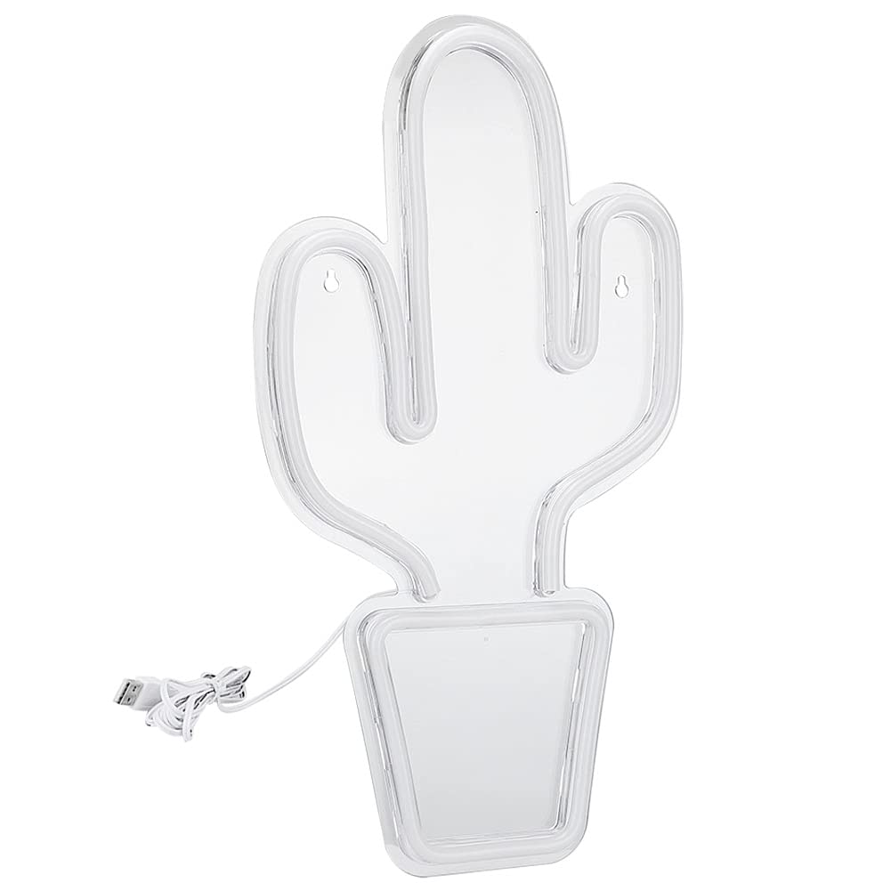 BPA LED Light, Led Signs Unique LED Light Cartoon Cactus Shape Acrylic LED Light Neon Lights LED Light Decor for Home Decoration