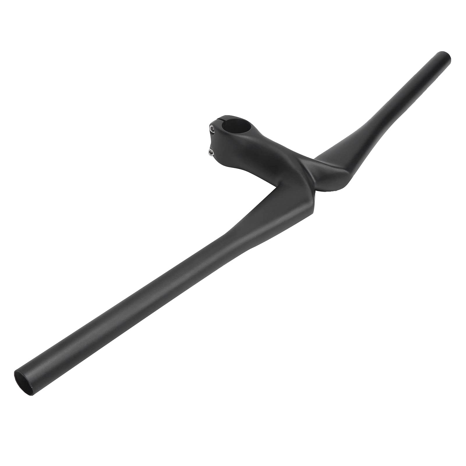 Manillar de Bicicleta de montaña, Manillar de Bicicleta Integrado de Fibra de Carbono Ligero, Manillar de Bicicleta Resistente a los Golpes para Ciclismo