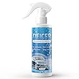 Miioto Spray Antigelo Auto, Spray Sciogli Ghiaccio Auto, Deghiacciante Vetri Auto, Dotato di Speciale Raschiatore, Rimuove Rapidamente Ghiaccio e Neve dai Finestrini e dal Parabrezza Dell