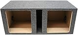 American Sound Connection Car Audio Dual 15' Vented Square Sub Box Enclosure fits Kicker L7 Subwoofer