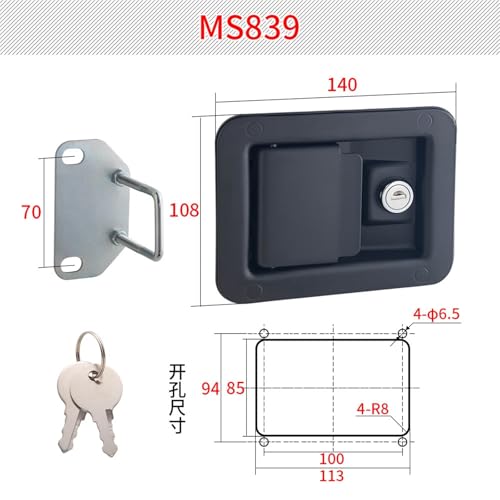 Interruptor de bloqueo MS839 para caja de distribución eléctrica de RV 5