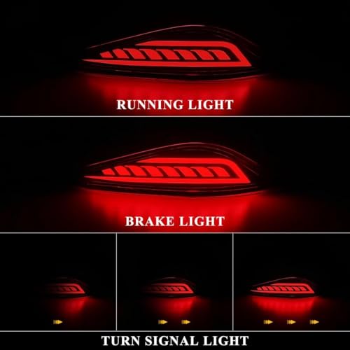 Réflecteur de pare-chocs arrière premium à LED dynamiques pour Toyota Rush - 5
