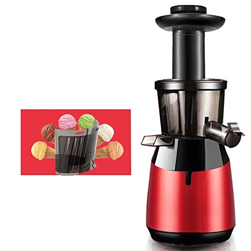 Haushaltsklein Juicer Leisem Motor Und Reverse-Funktion Langsam Kauen Entsafter Mit Eiscreme Net Für Obst Und Gemüse (Farbe: B)