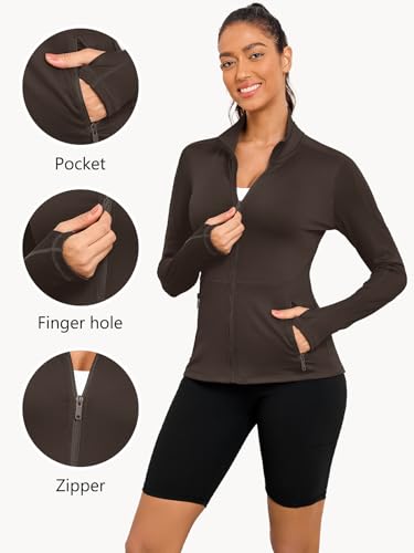 Image of VUTRU Women's Workout Yoga Jacket Full Zip Running Track Jacket