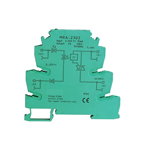 Relais à semi-conducteurs MRA-23D2 SSR anti-arc électrique mini relais modulaire statique 2A