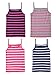 Sportoli Girls Ultra Soft 100% Cotton Tank Top Tagless Cami Undershirts (4 Pack) - Size 9/10