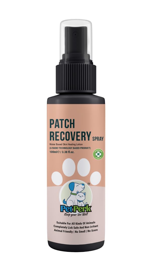 PET PERK Patch Recovery Spray For Dogs Advanced Nanotechnology Based Formulation Promotes Swift Patch Recovery Effective Results Within A Week Dogs(100 Ml,1 Piece) (B0CG8VFMXF) Amazon Price History, Amazon Price Tracker