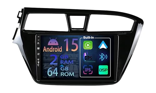 Autoradio CarPlay sans fil pour Hyundai i20 avec navigation GPS intégrée et Bluetooth