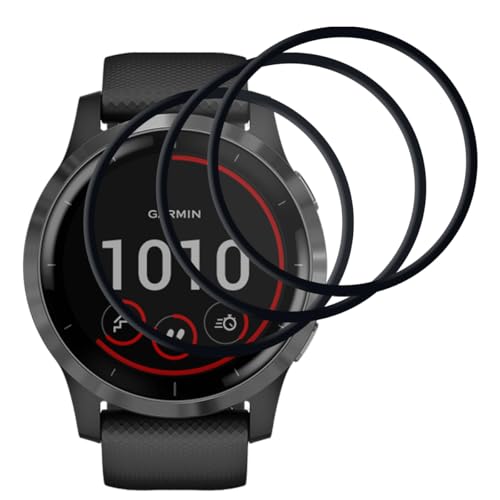 �Ή� Garmin Venu 4 45mm �t�C���� �y3���Z�b�g-�� �i���z�K�[�~�� Venu4 45mm �ی� �t�B���� ��ʕی�V�[�g �t���V�[�� �J�o�[ �t���ی� �\�t�g �y PET������ �Y�f�@�� 3D�ȖʃJ�o�[ �ϏՌ� ���� �C�A�[�� �����x 