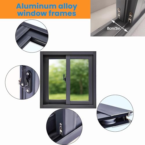Ventana de vidrio templado para sotano resistente que soluciona humedades 4