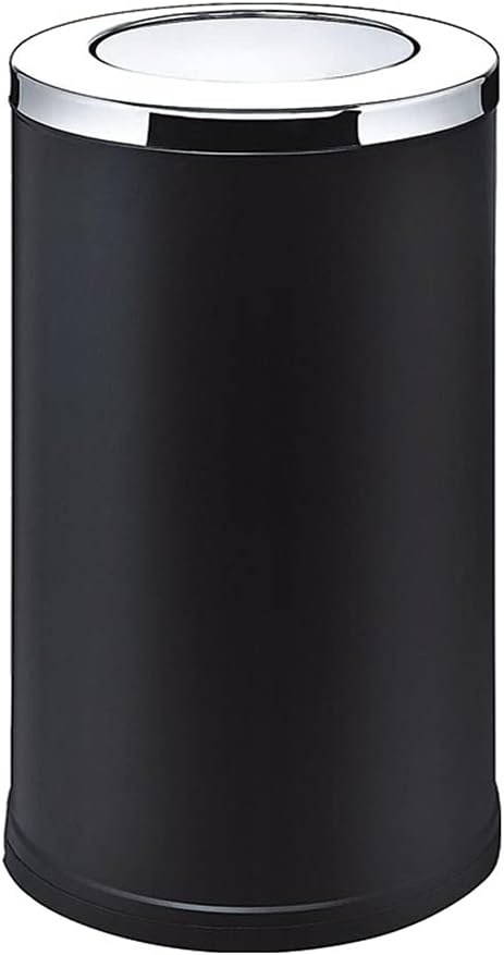Floor-Standing Ashtray Round Trash Can with Inner Bucket Shopping Mall Office Building Indoor Dustbin Stainless Steel Commercial Waste Bin(Silver 72X38CM)