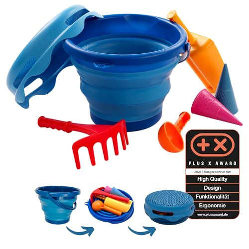 Schildkröt 7in1 Sand Toys Set, innovatives Sand-Spielset im Handtaschenformat,...
