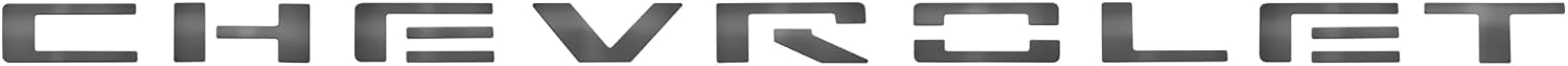 Putco Chevrolet Grille Lettering Kit - Black Platinum - Fits Chevy Silverado 1500 2019-2022