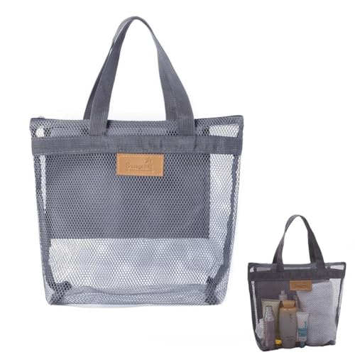 JOCXZI Bolsa Ducha Portátil Bolsa Malla de Playa Bolsa Almacenaje Viaje Bolsa Malla Bolsa Ducha Oxford para Baño Viaje Camping Gimnasio, Natación, Juegos Deportivos (27 x 20cm)
