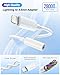 Apple MFi Certified Lightning to 3.5mm Headphone Jack Adapter -Premium Audio Quality & DAC Chip for Music Listening Car, Gym, Home Office, Compatible with iPhone 14/13/12/11/X/8/7 1Pack (White)