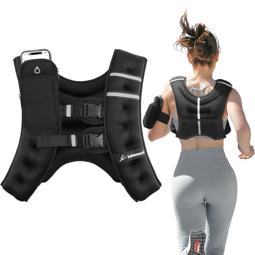Image of Weighted Vest Weight Vest for Men Women Kids Weights Included with Reflective Stripe, Body Weight Vests Adjustable for Running, Workout, Jogging, Walking