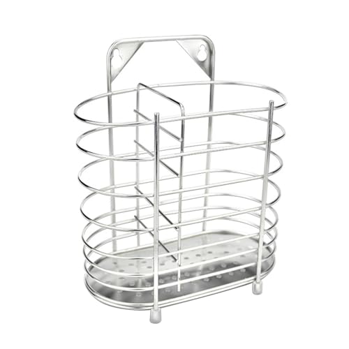 Listado de Cucharas de drenaje - los más vendidos. 44 Haofy Escurridor de Cubiertos de Acero Inoxidable de Gran Capacidad, Soporte para Utensilios para Cucharas, Tenedores, Diseño Moderno, con Orificios de Drenaje, para Palillos
