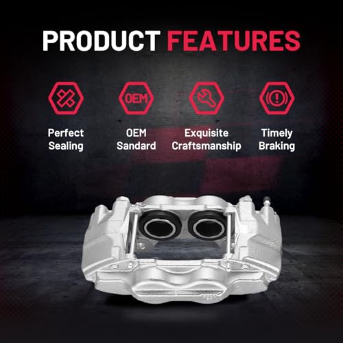 Image of BDFHYK 19-2712 19-2713 Front Disc Brake Caliper Assembly Compatible with Toyota 4Runner 2003-2005, Compatible with Sequoia 2001-2007, Tundra 2000-2006, 3.4L 4.0L 4.7L V6 V8 GAS 2pcs