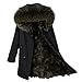 Giacca invernale da donna in pelliccia lunga da esterno Top in vera pelliccia di volpe Parka Cappotto da donna - 7,S