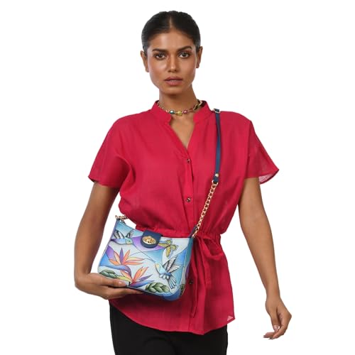 Anuschka Women's Original Hand-Painted Genuine Leather Small Crossbody3