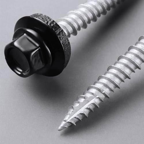 Tornillos para techo metálico 80 pcs #10 x 1 pulgada miniatura 3