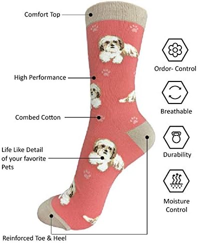 Miniatura 2 de Calcetines para amantes de las mascotas, divertidos, para todas las estaciones, talla única, para mujeres y hombres, regalos de gatos y perros,