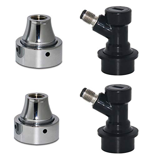 Luckeg Corny Keg Disconnect Faucet Adapter - Luckeg Brand Ball Lock Liquid Disconnect With Beer Keg Faucet Adapter 2 Pcs For Home Brewing thumb #3