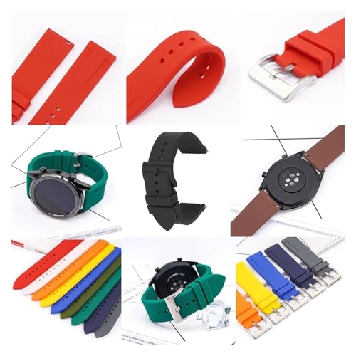 Bracelet en silicone 20mm pour running et quotidien Active 2
