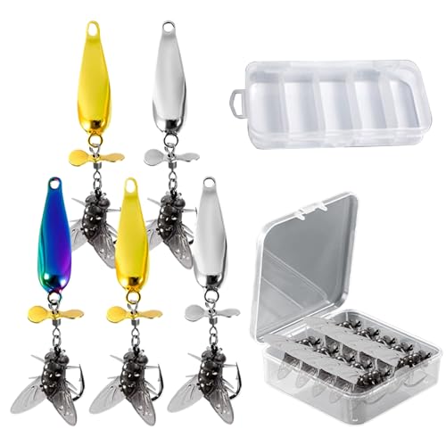 Señuelos de Señuelos Spinner - Spinner para la - con ganchos resistentes para río lago y agua profunda Casting Pitching Jigging Flipping